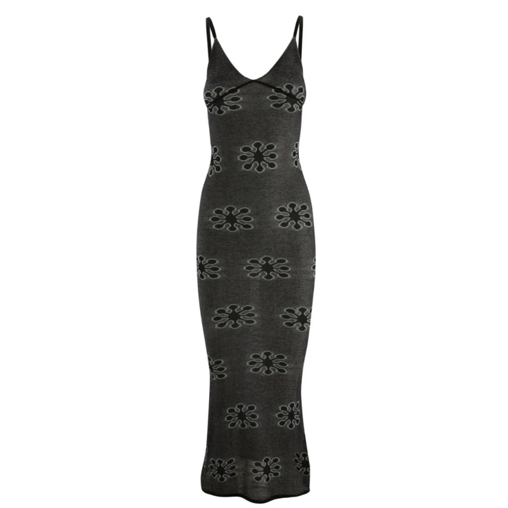 NWT Bloggers Influencers Fav ASTA RESORT Delilah Floral Knit Bodycon Midi Dress - Picture 16 of 16
